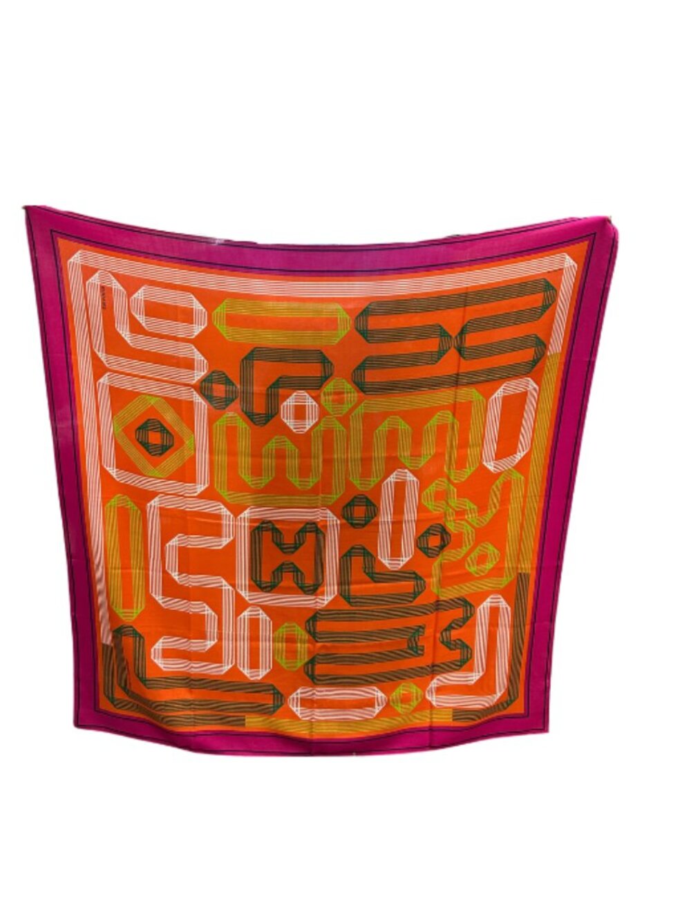 Hermes -  Chromatique Silk Scarf - Length: 34.5" Width: 34.5" -